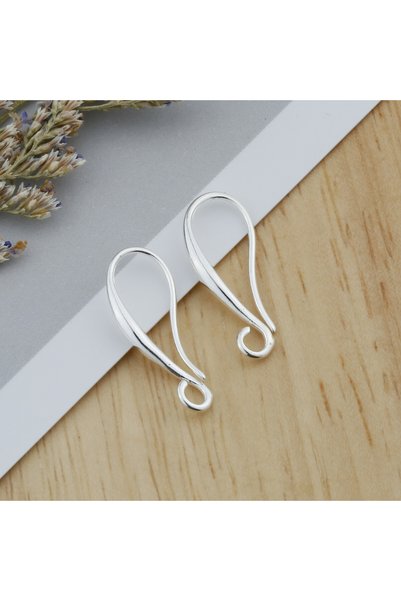 Choice11 50pcs 9x20mm 10/20/50PCS Jewelry Findings Real Pure Silver Jewelry S...