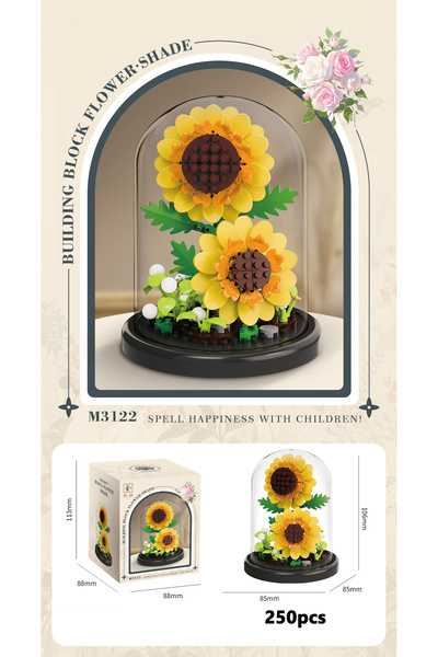 Choice8 3122-With Cover Eternal Flower Bouquet Bonsai Potted Plant Micro Buil...