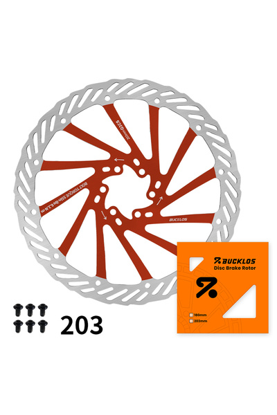Choice10 BUCKLOS Red-203MM BUCKLOS G3 Bicycle Rotor 160mm 180mm 203mm Bike Di...