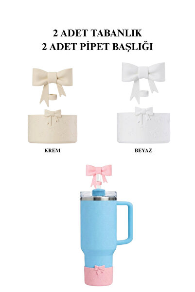 Stanley 2'li SET 1.18 Quencher Yeni Nesil Pipetli Termos Uyumlu Fiyonklu Taba...