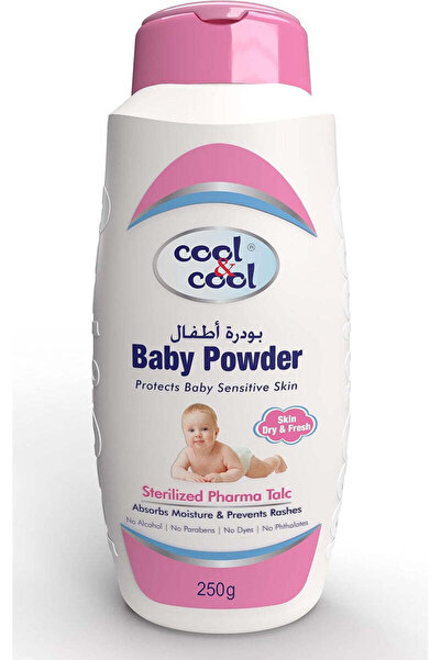 COOL & COOL بودرة أطفال معقمة 250 جرام - حماية للبشرة الحساسة