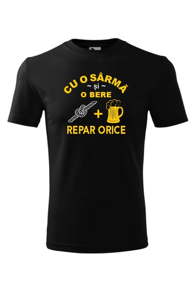 Malfini Tricou cu maneca scurta amuzant Mester Sarma si Bere