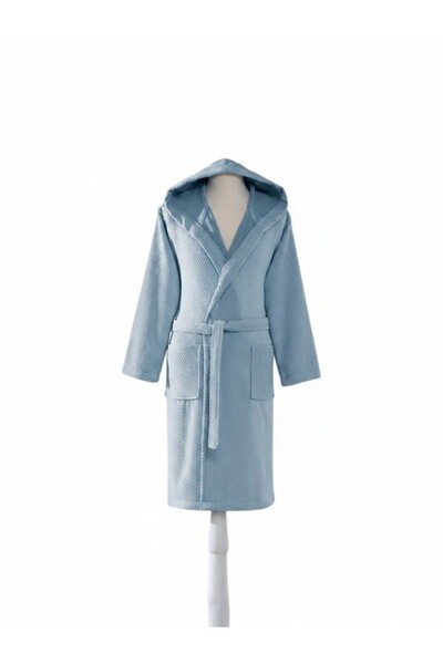 Özdilek Bright Velvet Hooded Children's Bathrobe – Soft, Water-Absorbent, and...