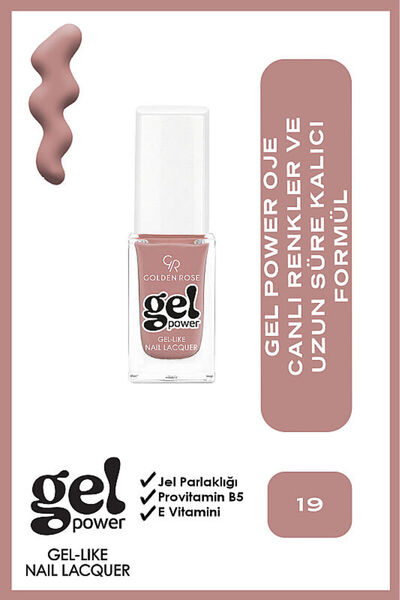 Golden Rose Gel Power Nail Lacquer-19-Jel Oje