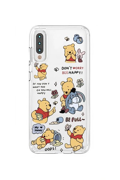 3GEN CASE Samsung Galaxy A70 Uyumlu Lüx Desenli Şeffaf Silikon Kılıf