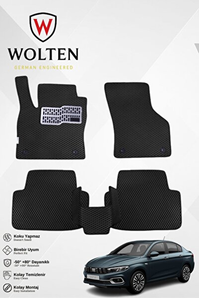 w wolten german engineered EGEA SEDAN-FİAT-(2015-2026) İÇİN EVA İÇ PASPAS TAK...