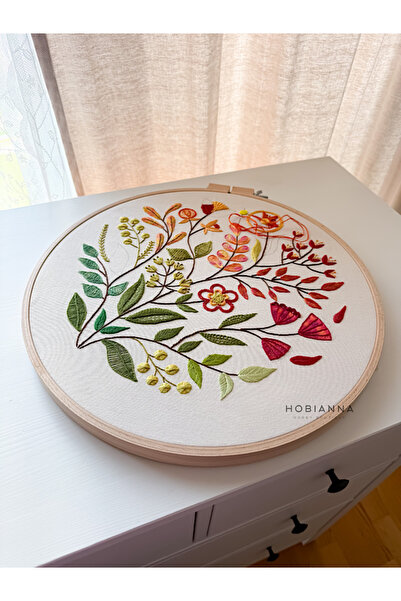 Hobianna Nurge Büyük Vidalı Ahşap Kasnak No:9 (çap:36cm-h:24mm)