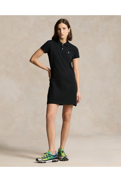 Ralph Lauren Black Label LOOPBACK Pamuklu File Polo Elbise 530388