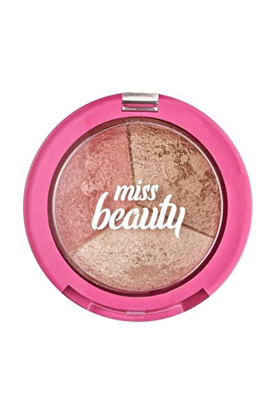 Golden Rose Miss Beauty Glow Baked Trio - Glow Baked Trio - Fırınlanmış Allık...