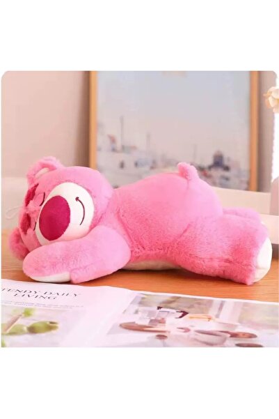 tm tech marketi Pembe Uyuyan Ayıcık Peluş Oyuncak Sevimli Uyku Arkadaşı