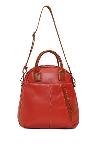 Derimod Γυναικείο σακίδιο πλάτης με μακρύ λουράκι σε πορτοκαλί χρώμα 26SBD244314