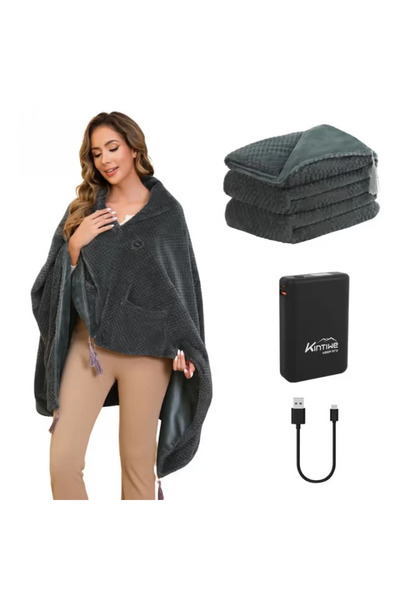 Nobrand Electric Heated Blanket for Neck and Shoulders – Wireless, with 20000...