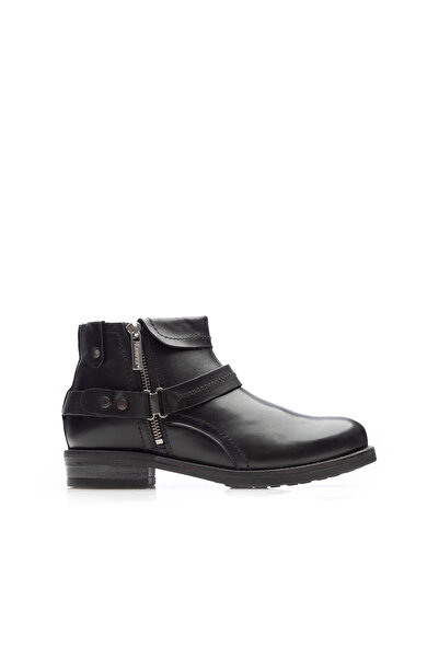 UrbanShoes Botine dama casual din piele naturala Leofex -441 Negru Box