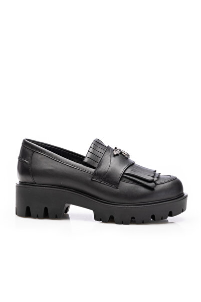 UrbanShoes Pantofi casual damă din piele naturală, Leofex - 405-2 Negru Box