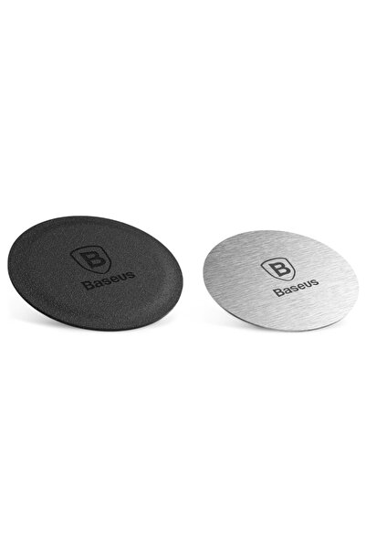 Baseus (2 bucăți) Placă metalică (ACDR-A0S) - cu piele PU și elemente din fie...