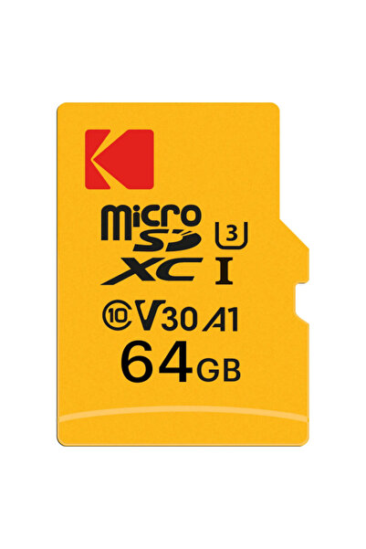 Kodak Card Memorie microSDXC Ultra Performance, 64Gb, Clasa 10/ UHS-1 U3, Cu ...
