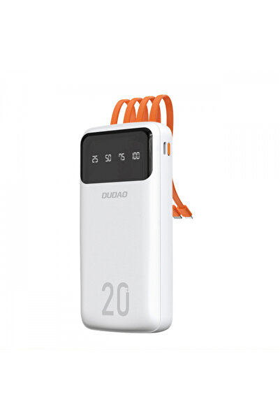 DUDAO Външна батерия K6Pro+, 20000mAh, 10W, 1 x Lightning - 1 x microUSB - 1 ...
