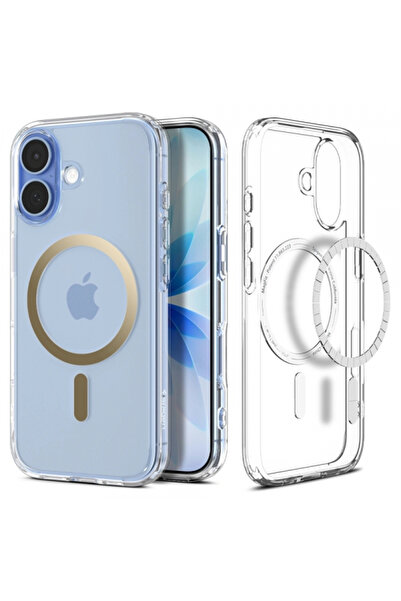 Spigen MagSafe калъф за Apple iPhone 17, Spigen, Ултра хибриден, Прозрачен зл...