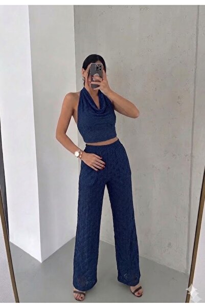 onlymoon 100% βαμβακερό σετ με μπλε ναυτικό σχέδιο φιόγκου στο κάτω μέρος και...