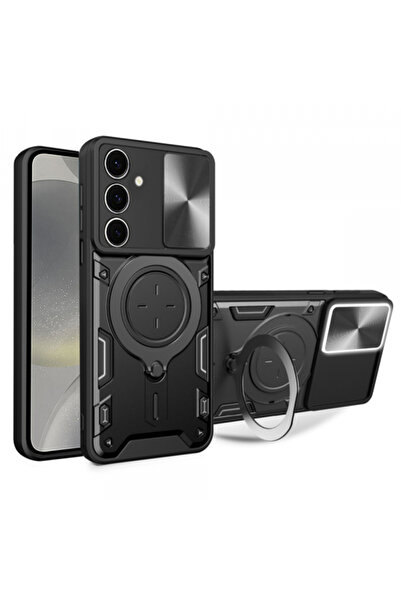 Stef's Cat Husa pentru Samsung Galaxy S24 S921, Stef's Cat, CamGuard Pro, Neagra