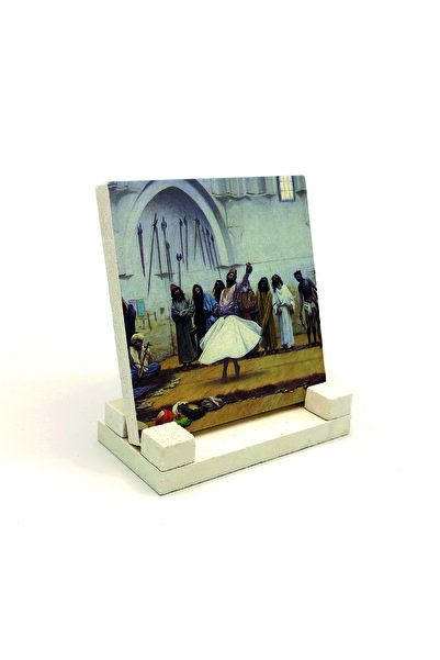 Sadrazam منصة حجرية مطبوعة رسمياً بتصميم الدروز في سماه أدين، مقاس 10×10، KRT...