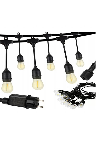 E-ANAMAG Ghirlanda Luminoasa Electrica, 5 Metri cu 10 Becuri, Incarcare Priza