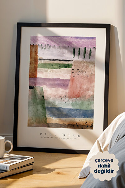 Persona Istanbul Paul Klee "Landscape with Poplars" - Soyut Poster (Çerçevesiz)
