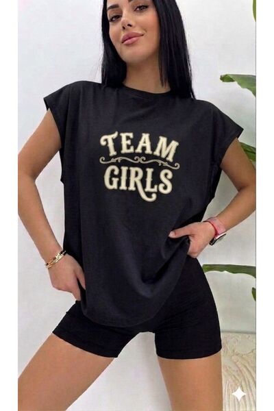 BW Bravely Wear TEAM GIRLS Γυναικείο μπλουζάκι αθλητικού τύπου με στάμπα και ...