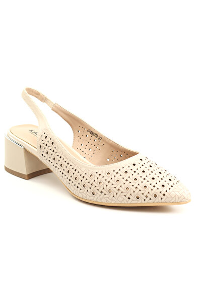 Karisma Women's cut-out shoes, natural Leather JYJY60005B 02 N-beige-41