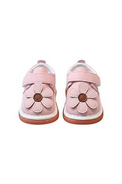 Bambimici - Baby Musical Floral Shoes-Light Brown, Pink - 0M to 24M