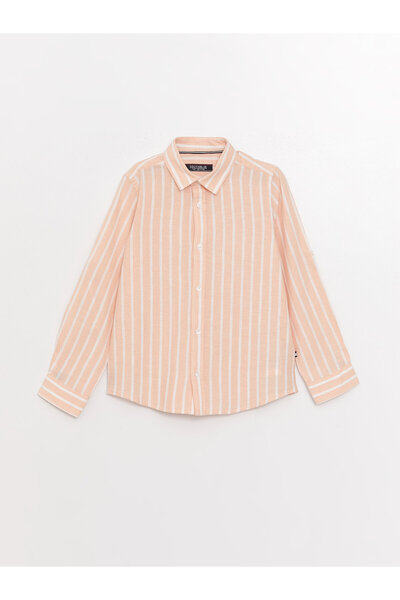 LC Waikiki Striped Linen Blend Boys' Shirt