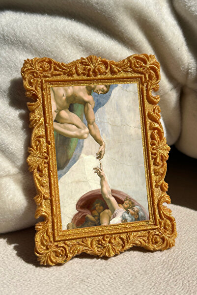 Minoart Klasik Eserler Serisi 4’lü Gold Magnetli + Yapıştırmalı Vintage Mini ...