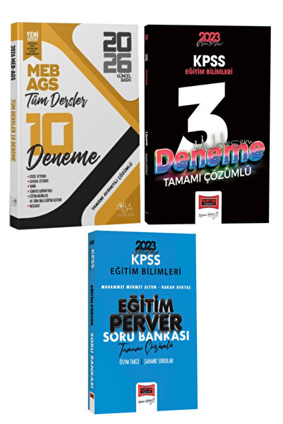 CBA Akademi 2026 MEB-AGS Tüm Dersler Tamamı Çözümlü Deneme Seti+Eğitimperver ...
