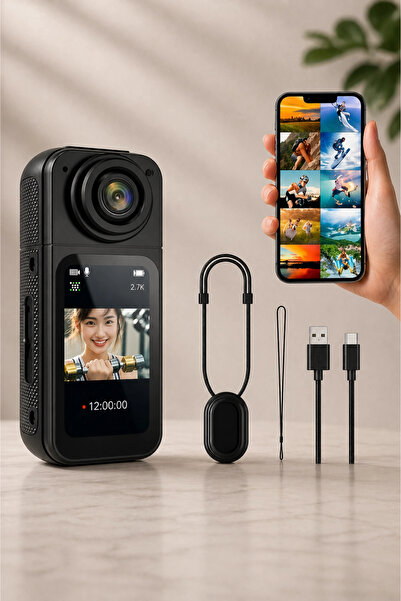 Blackbird Game Center Glr S70 2.7K HD Manyetik Askılı Aksiyon Kamera Vücut Ka...