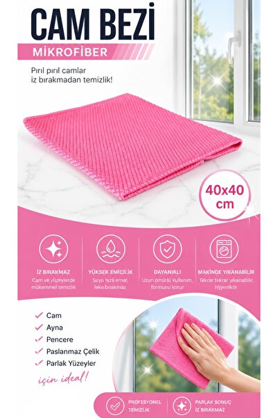 Alezy Spark MP2309 Mikrofiber Cam Bezi 40x40 cm Poşetli (Karışık Renk)