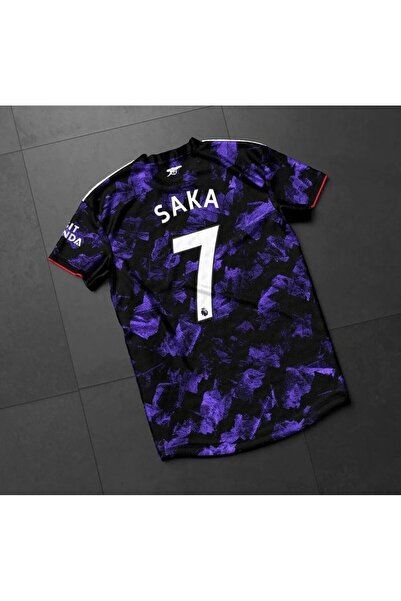 BREATHLESS Arsenal 2023-24 Sezonu Bukayo Saka Özel Konsept Forması (MOR)
