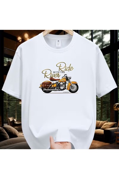 Lider Leather Μπλουζάκι με στάμπα. Κοντομάνικο μπλουζάκι για καλοκαίρι και άν...