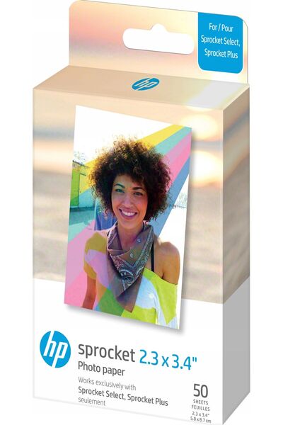 HP Sprocket 2,3x3,4 " - hârtie de imprimantă SPROCKET SELECT/PLUS - 50 bucăți