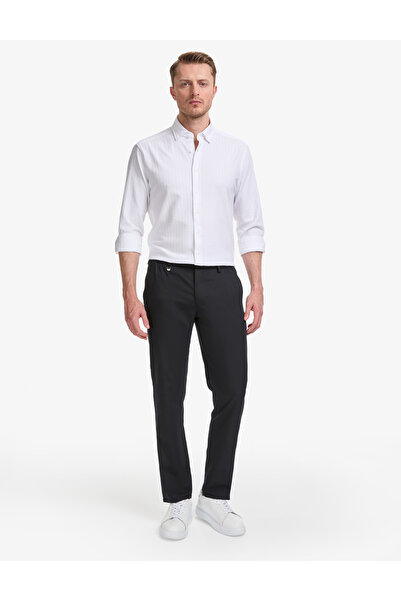 Pierre Cardin Navy Blue Slim Fit Classic Jogger Pants 50324276-Vr033