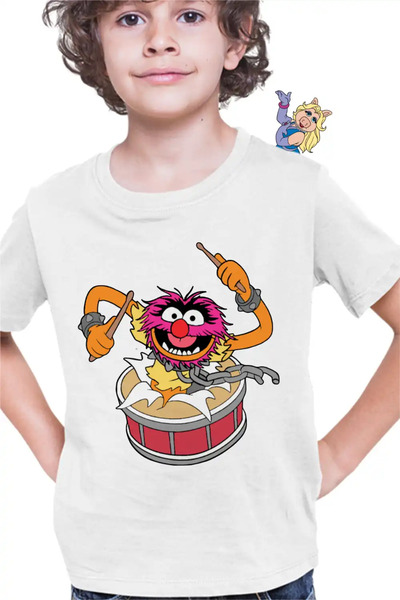 OEM Tricou Copii Baieti The Muppets Animal Drummer