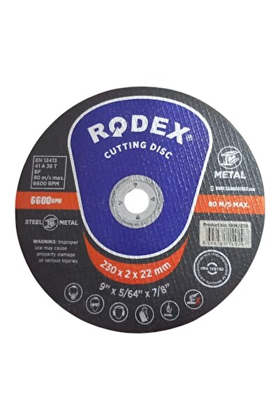 Rodex Σετ 5 Δίσκων Κοπής Ανοξείδωτο Μέταλλο 230x2.0x22mm