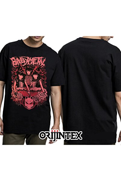 orijintex تيشيرت أسود مطبوع للجنسين من Babymetal