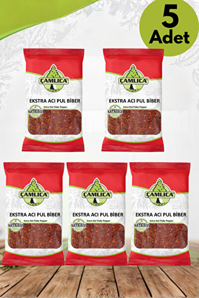 Çamlıca Baharat Ekstra Acı Pul Biber 5 Adet 50 Gr.