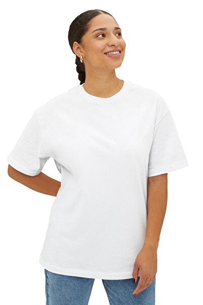 Yamaha Logolu Özel Tasarım Beyaz Oversize Unisex Tişört Motorcu T-shirt