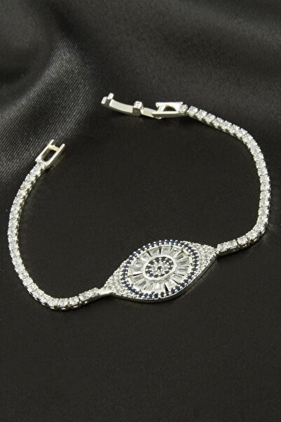 ZERO LAND Nhrhls Oval Zircon Stone Children's Bracelet 16 cm - (121913) Silve...