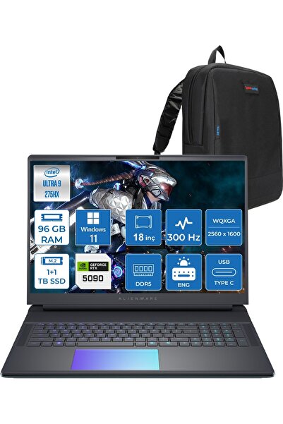 Dell Alienware 18 Area-51 AA18250 Ultra 9 275HX Ddr5 96GB 1tb Ssd+1tbssd 24GB...