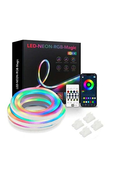Hoco Neon LED Strip Light 5M | Bluetooth App Control | Smart Color Changing N...