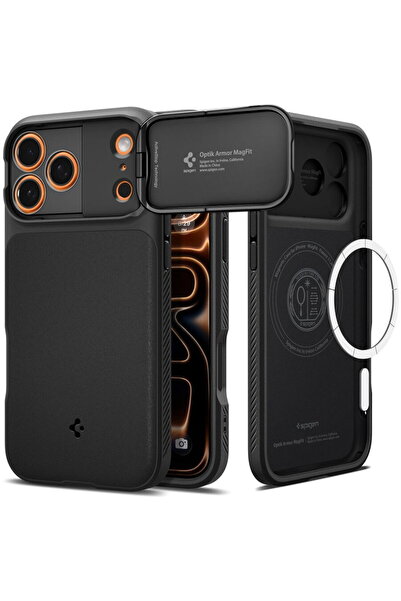 Spigen Husa OPTIK ARMOR MAG MAGSAFE IPHONE 17 PRO BLACK