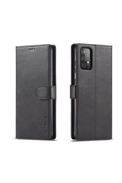 LC.IMEEKE Calf Texture Θήκη Πορτοφόλι Black (Samsung Galaxy A52/A52s)