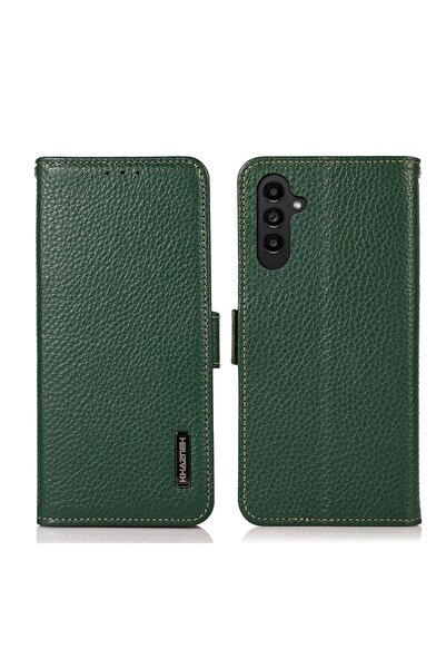 KHAZNEH Side-Magnetic Θήκη Πορτοφόλι Green (Samsung Galaxy S24 FE 5G)